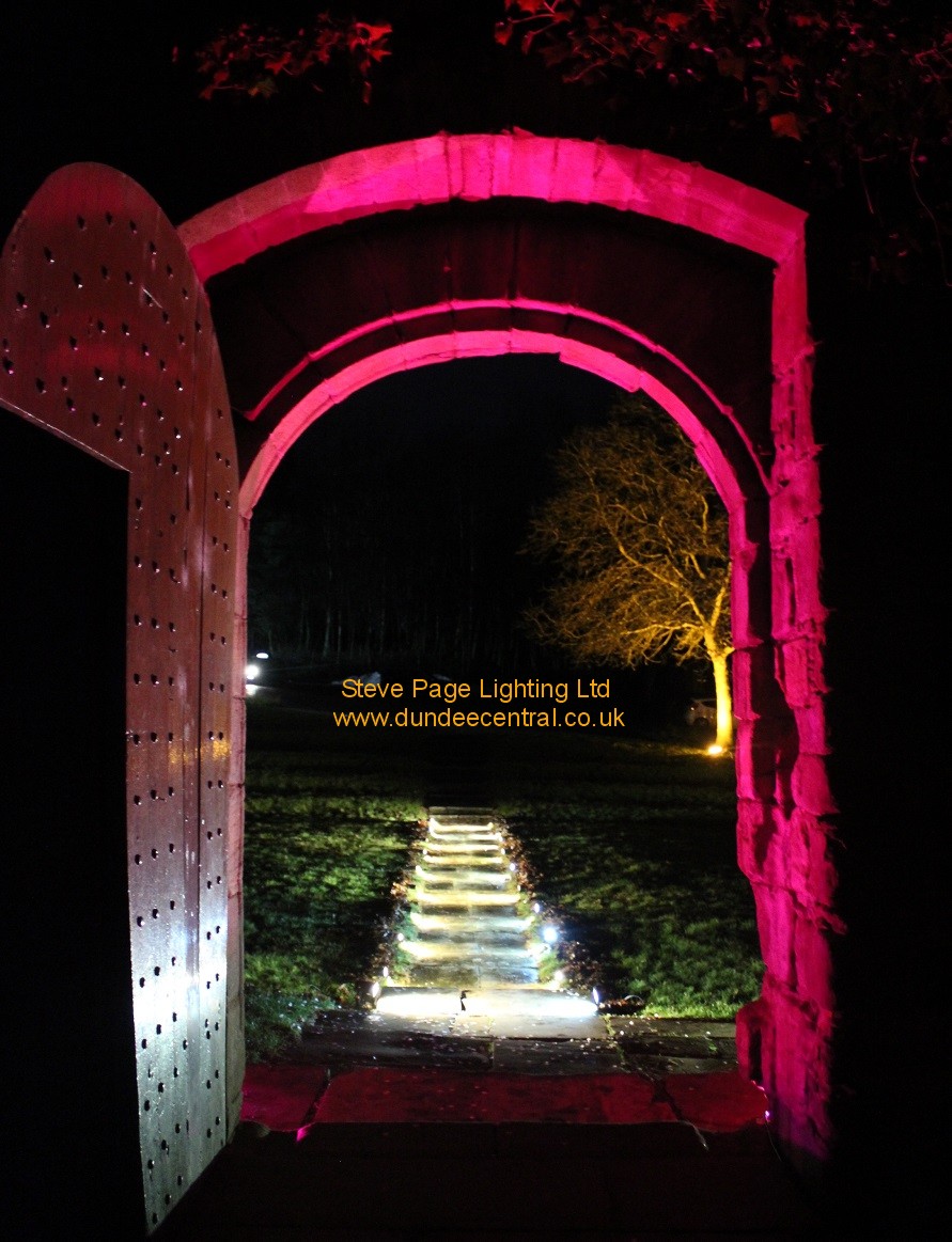 mains castle wedding lights